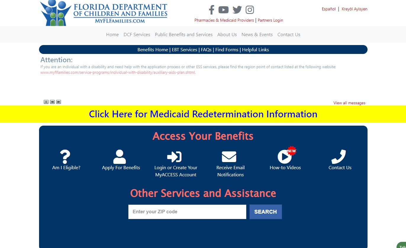 MyAccessFlorida -Florida Department of Children and Families